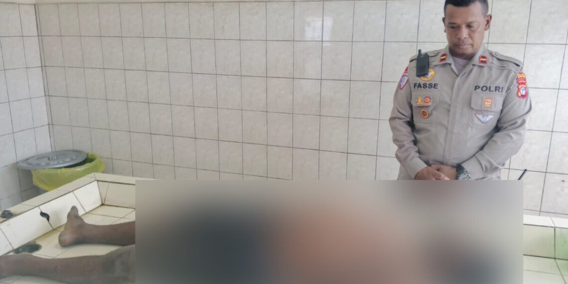 Pria Tewas di Pinggir Jalan Hasanudin Ternyata Tabrak Tiang di depan Pasar Sentral Mimika