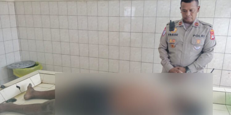 Pria Tewas di Pinggir Jalan Hasanudin Ternyata Tabrak Tiang di depan Pasar Sentral Mimika