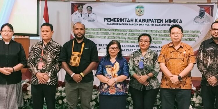 Kesbangpol Mimika Sosialisasi dan Bimtek Aplikasi Sikepo bagi Parpol