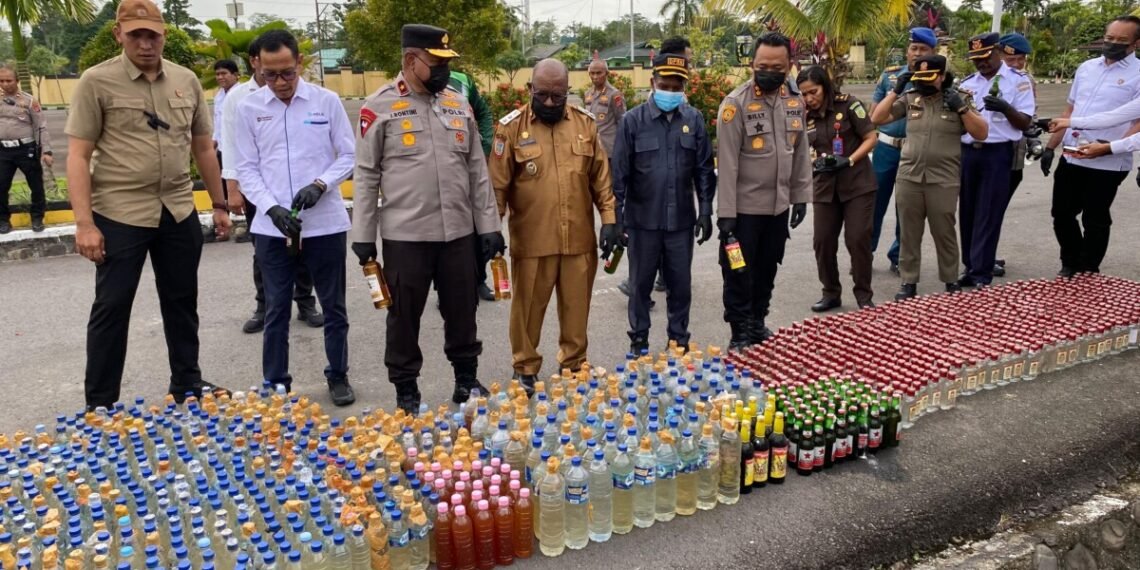 Pemkab Mimika dan Polda Papua Tengah Perkuat Sinergi Tertibkan Miras Ilegal Demi Jaga Kamtibmas di Mimika