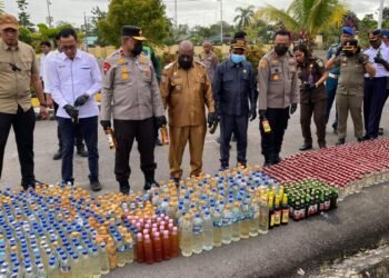 Pemkab Mimika dan Polda Papua Tengah Perkuat Sinergi Tertibkan Miras Ilegal Demi Jaga Kamtibmas di Mimika