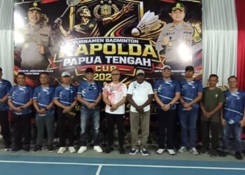 Ratusan Atlet Ramaikan Kapolda Papua Tengah Cup I, Jadi Ajang Pencarian Bakat Bulutangkis Mimika