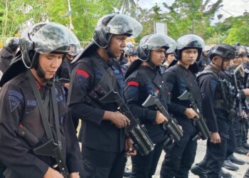 Polres Mimika Tetap Tempatkan Personel Pengamanan Usai Perdamaian Konflik Kwamki Narama