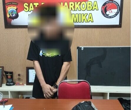 Polisi Ungkap Peredaran Sabu Sistem Tempel di Timika