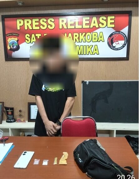Polisi Ungkap Peredaran Sabu Sistem Tempel di Timika