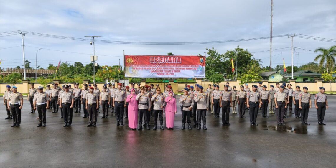 71 Personel Polri di Mimika Naik Pangkat, Kapolres: Jadikan Amanah untuk Tingkatkan Profesionalisme