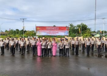 71 Personel Polri di Mimika Naik Pangkat, Kapolres: Jadikan Amanah untuk Tingkatkan Profesionalisme
