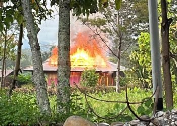 Enam Rumah di Distrik Wouma Hangus Terbakar, Polisi Selidiki Dugaan Unsur Kesengajaan