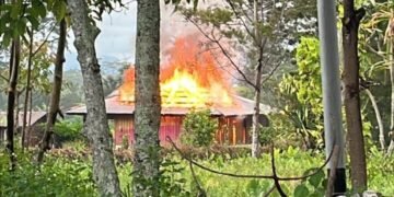Enam Rumah di Distrik Wouma Hangus Terbakar, Polisi Selidiki Dugaan Unsur Kesengajaan