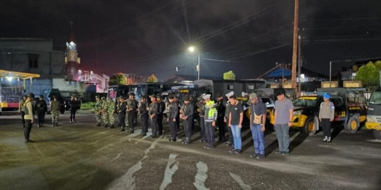 Polres Mimika Gelar Patroli Gabungan TNI Bersama TNI Skala Besar Jelang HUT Bhayangkara ke-80 di Mimika