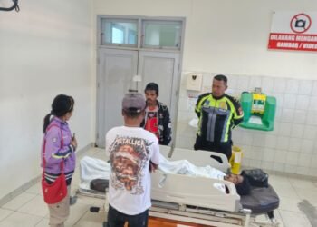 Kecelakaan Tunggal di Depan PN Timika, Pengendara Motor Tewas Usai Hantam Median Jalan