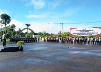 AKBP Billyandha Pimpin Apel Terakhir, Pamit kepada Keluarga Besar Polres Mimika