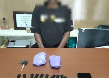 Pengedar Sabu Dibekuk Satresnarkoba Polres Mimika di SP 2 Timika