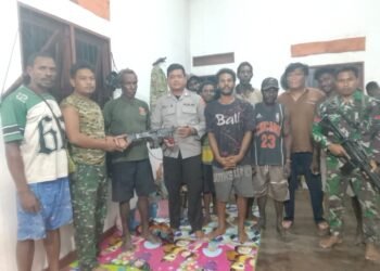 Warga Temukan Senjata Api Rakitan di Kampung Kosong, Polres Mimika Selidiki Asal-usulnya