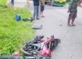 Tabrakan Motor dan Truk di Tikungan Hiripau, Pengendara Dilarikan ke RSUD Mimika