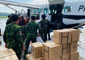 Koops TNI Habema Kirim Dua Ton Bantuan untuk Warga Terdampak Kekeringan di Puncak