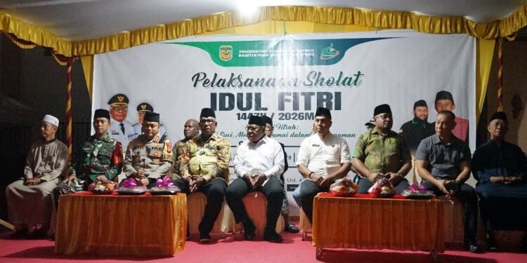 Bupati dan Wakil Bupati Lepas Pawai Takbir Keliling di Timika Meriah, Apresiasi Toleransi Antarumat Beragama