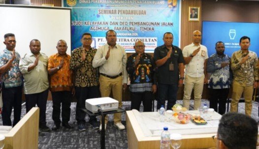 Pemkab Mimika Kaji Kelayakan Jalan Agimuga–Fakafuku–Timika