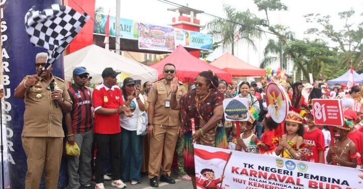 Karnaval Budaya HUT RI di Mimika Diikuti 130 Peserta, Bupati Ingatkan Semangat Kemerdekaan Tetap Membara di Dada