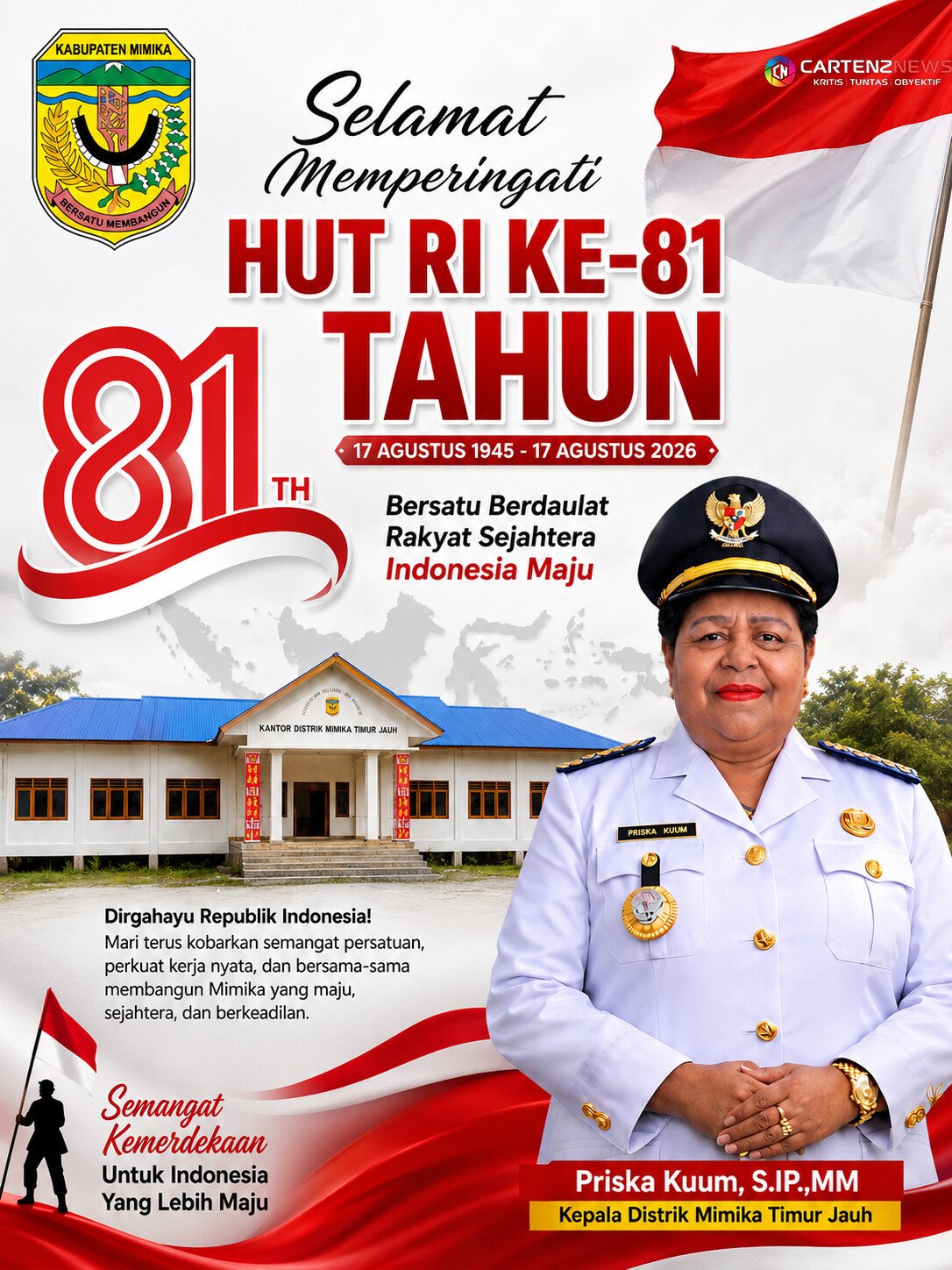 HUT RI ke-81 2026 - Distrik Mimika Timur Jauh