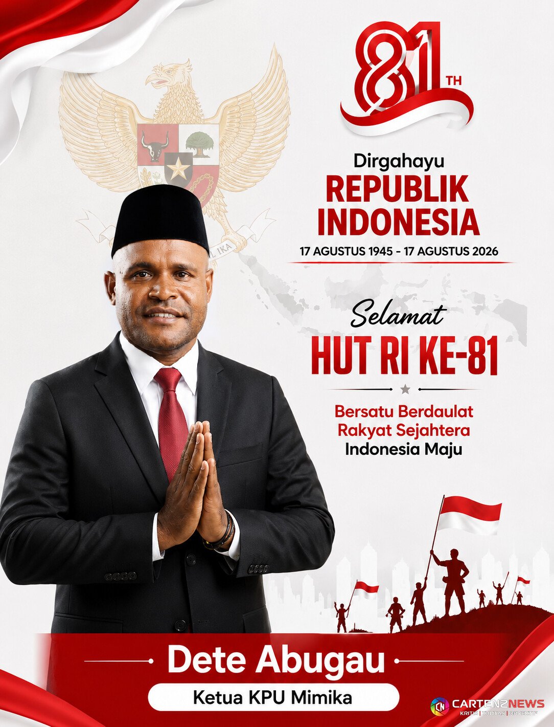 HUT RI 81 2026 Ketua KPU Mimika Dete Abugau HUT RI 81 2026 Ketua KPU Mimika Dete Abugau