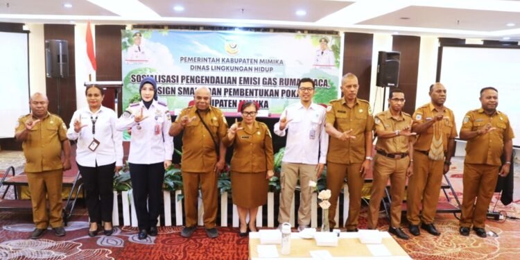 DLH Mimika Perkuat Pengendalian Emisi Gas Rumah Kaca dan Data Lingkungan