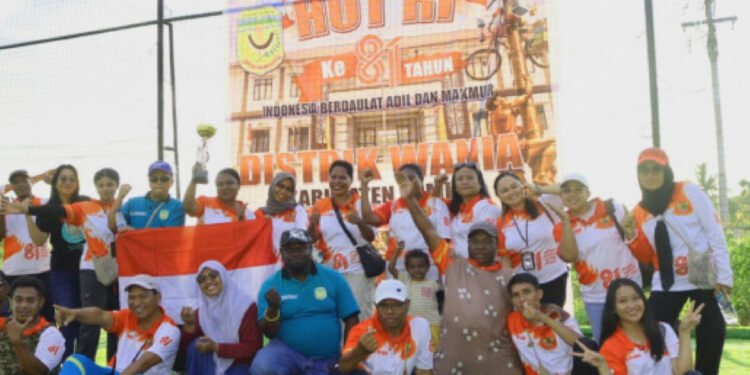 Turnamen Mini Soccer Distrik Wania Ditutup, Jadi Wadah Pembinaan Generasi Muda Sambut HUT RI ke-81