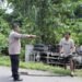 Sopir Diduga Mengantuk, Truk Bermuatan Kayu Terperosok di Jalan Logpond Timika