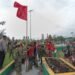 Aparat Gabungan Bubarkan Massa KNPB di Bundaran Petrosea, Ibadah Tetap Diizinkan