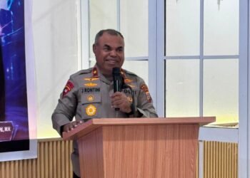 Sambut HUT ke-81 RI, Polda Papua Tengah Ajak Warga Kibarkan Merah Putih