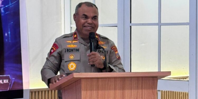 Sambut HUT ke-81 RI, Polda Papua Tengah Ajak Warga Kibarkan Merah Putih