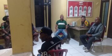 Polisi Ajak Keluarga Jaren Wamang Magai Jaga Kondusivitas Kamtibmas di Kwamki Narama