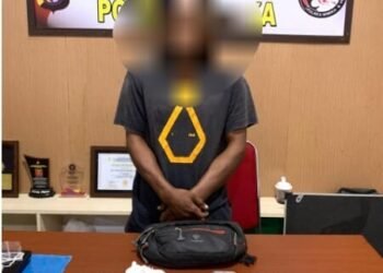 Diduga Edarkan Sabu ke Area Pendulangan, Pria 59 Tahun Ditangkap Polisi di Timika
