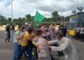 Evaluasi Triwulan I, Polres Mimika dan Brimob Uji Kesiapan Hadapi Berbagai Situasi