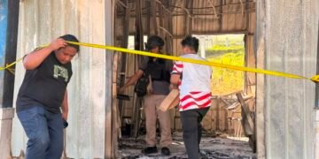 Polisi Mulai Olah TKP Untuk Usut Pembakaran dan Penjarahan Kantor Pemerintah Puncak