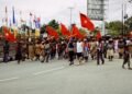 Simpatisan KNPB Lakukan Aksi di Kantor DPRD Mimika 400 Personil Gabungan Disiagakan