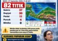 BMKG Deteksi 82 Titik Panas di Papua Tengah, Distrik Mimika Baru Imbau Kurangi Aktifitas di Luar dan Pakai Masker