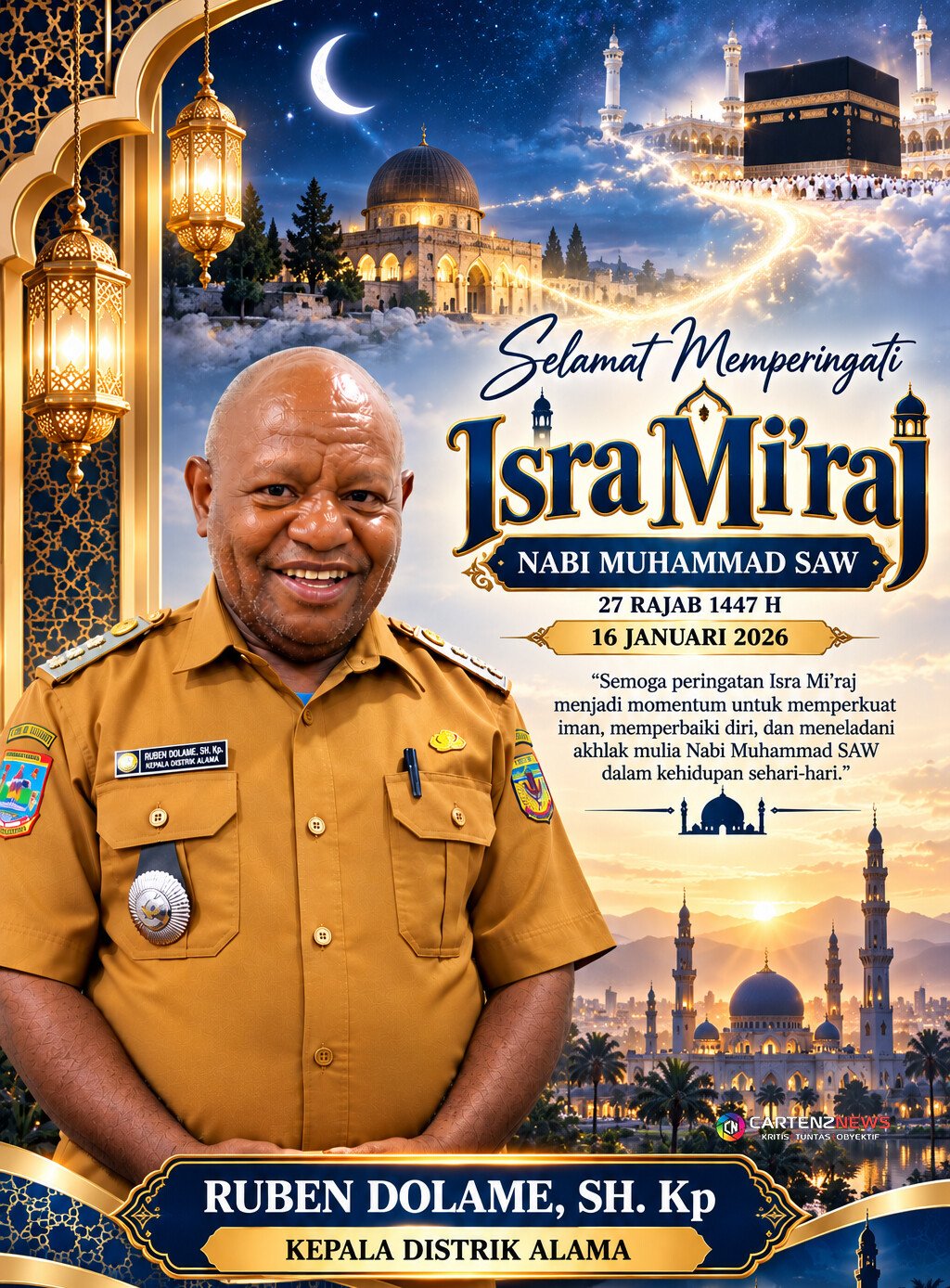 Distrik Alama Ruben Dolame - Isra Miraj/ 16 Jan