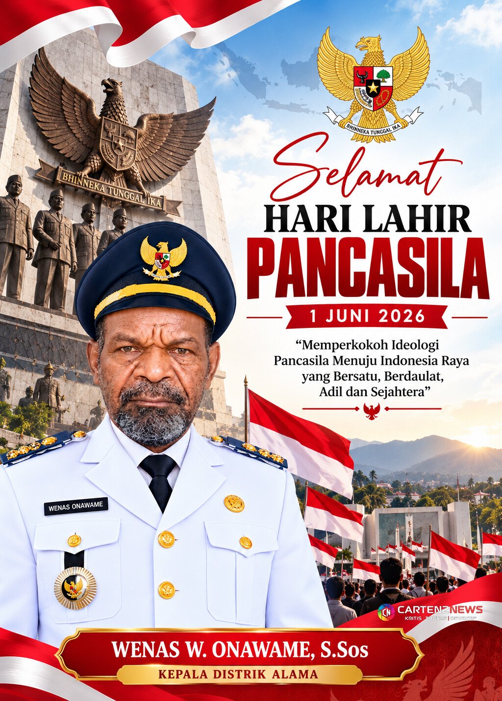 Distrik Alama Wenas Onawame - Hari Lahir Pancasila/ 1 Juni