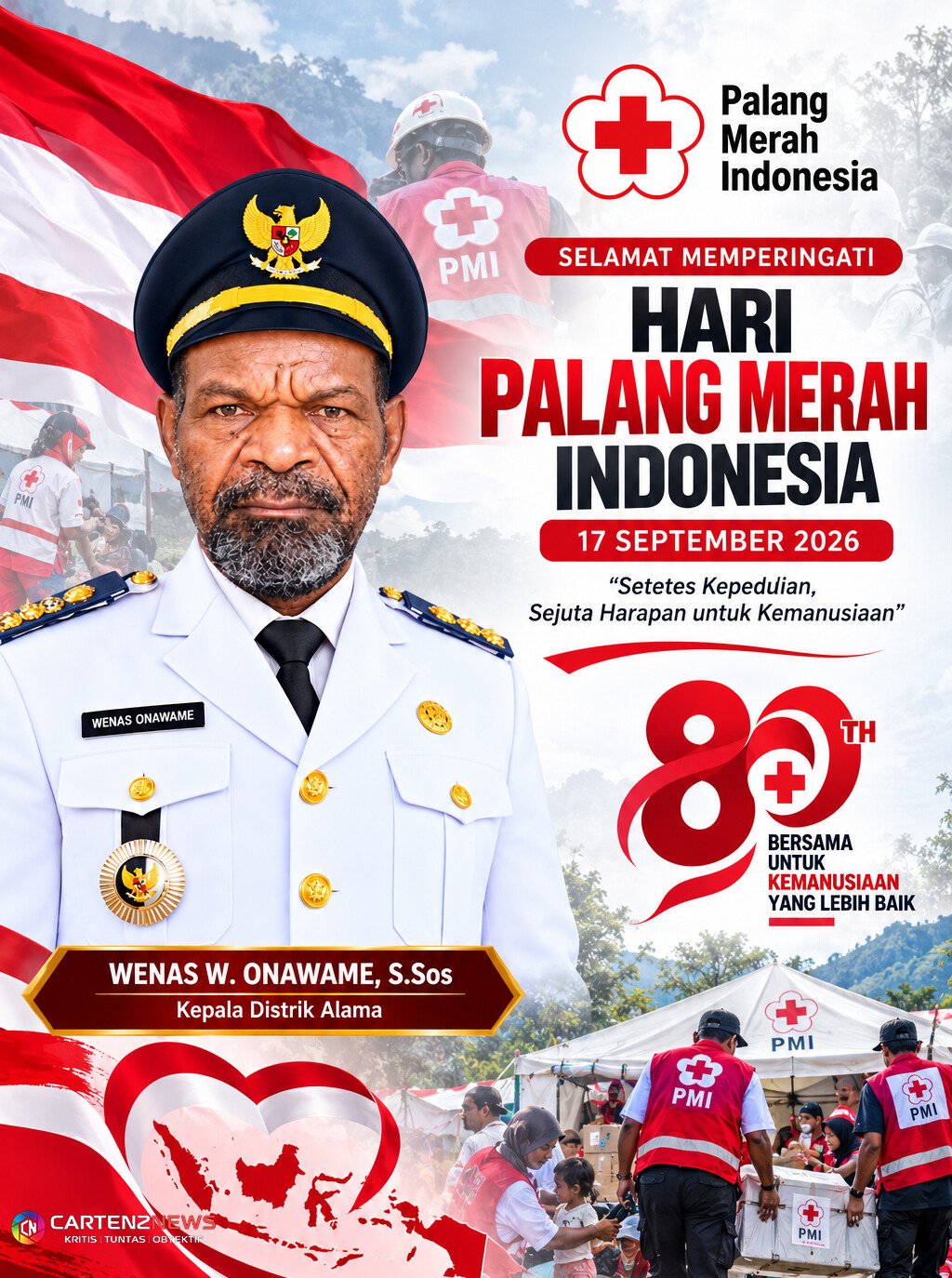 Distrik Alama Wenas Onawame - HUT Palang Merah Indonesia/ 17 Sept