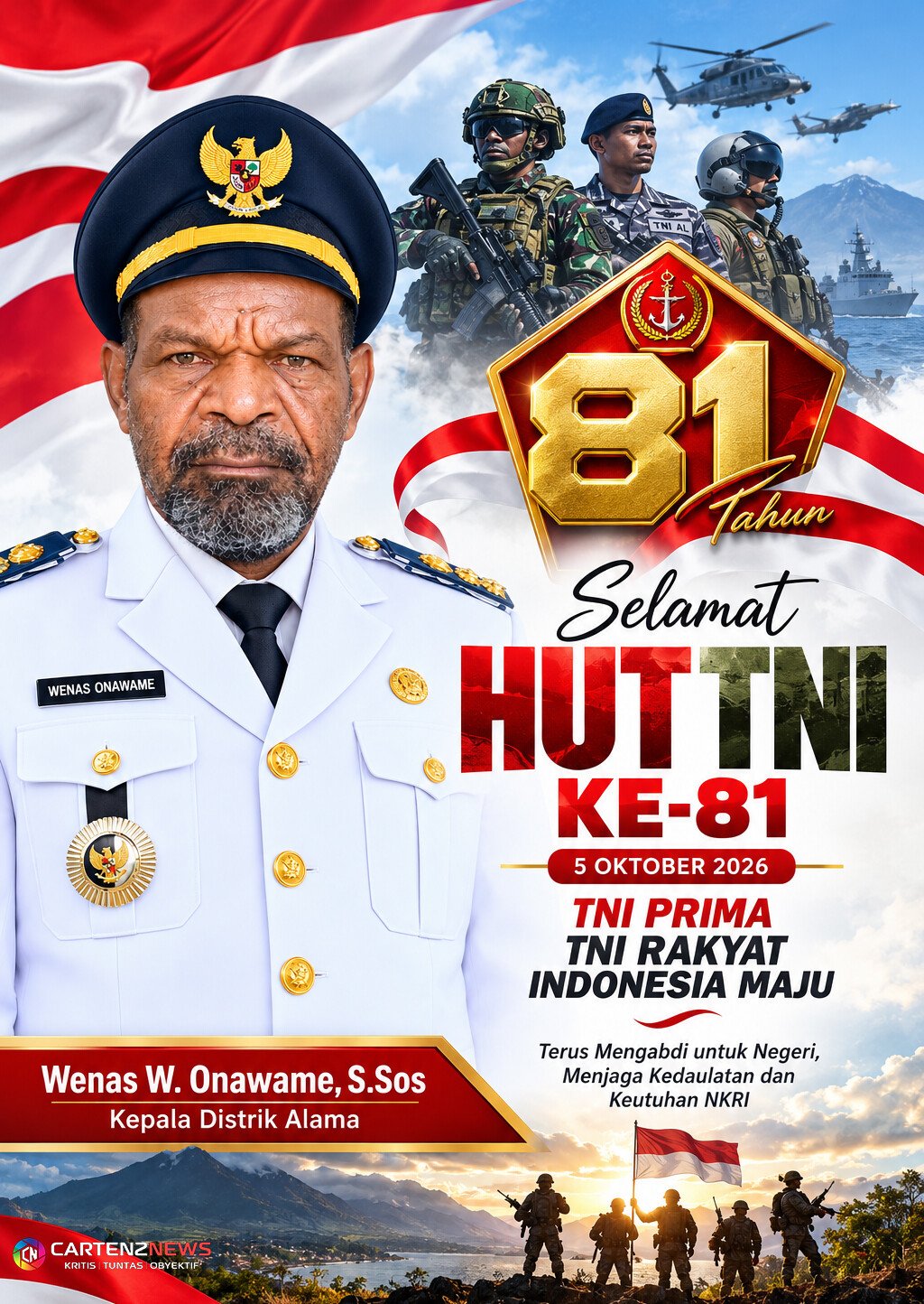 Distrik Alama Wenas Onawame - HUT TNI/ 5 Okt Distrik Alama Wenas Onawame - HUT TNI/ 5 Okt