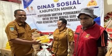 Dinsos Mimika Salurkan 534 Paket Bantuan Otsus di Mimika Baru, Kuota Dinilai Belum Cukupi