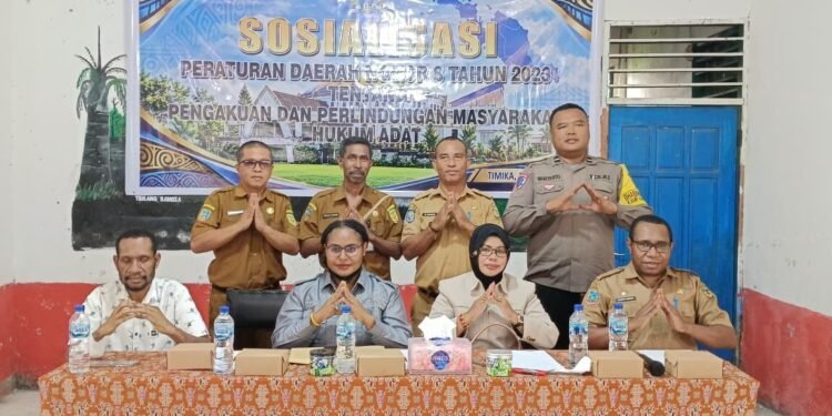 DPRK Mimika Sosialisasikan Perda Masyarakat Hukum Adat, Hak Ulayat Jadi Sorotan